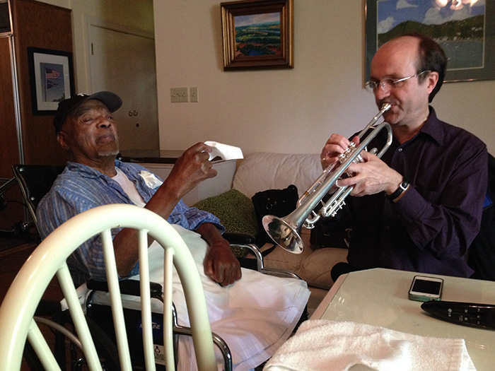 Alan Matheson and Clark It was a real kick to have Alan here in my home. Photo Credit: Gwen Terry